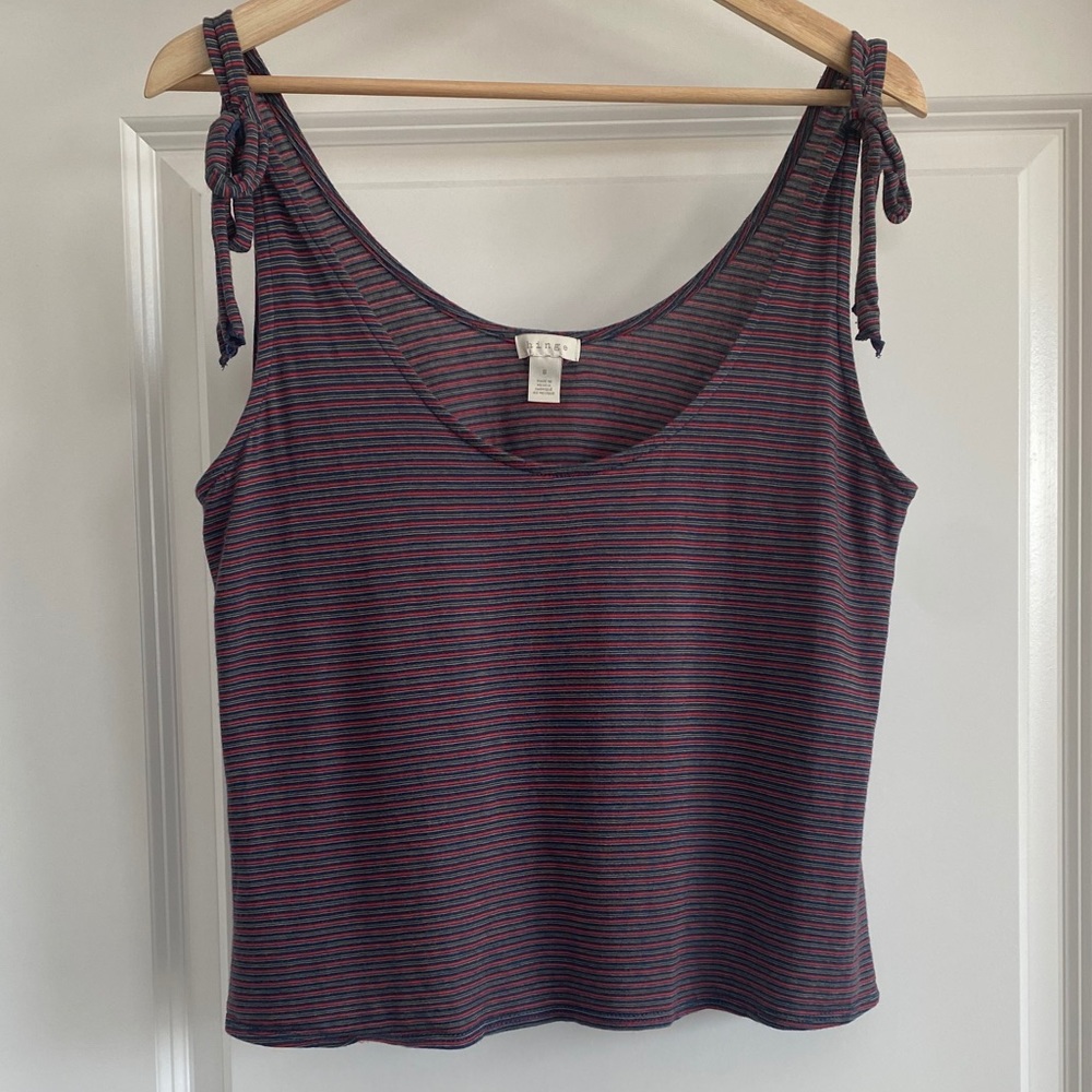Hinge Striped Tank, Bow Tie Straps
